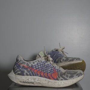 Nike Pegasus Turbo Next Nature - Pure Platinum/Bright Crimson - Fair Condition